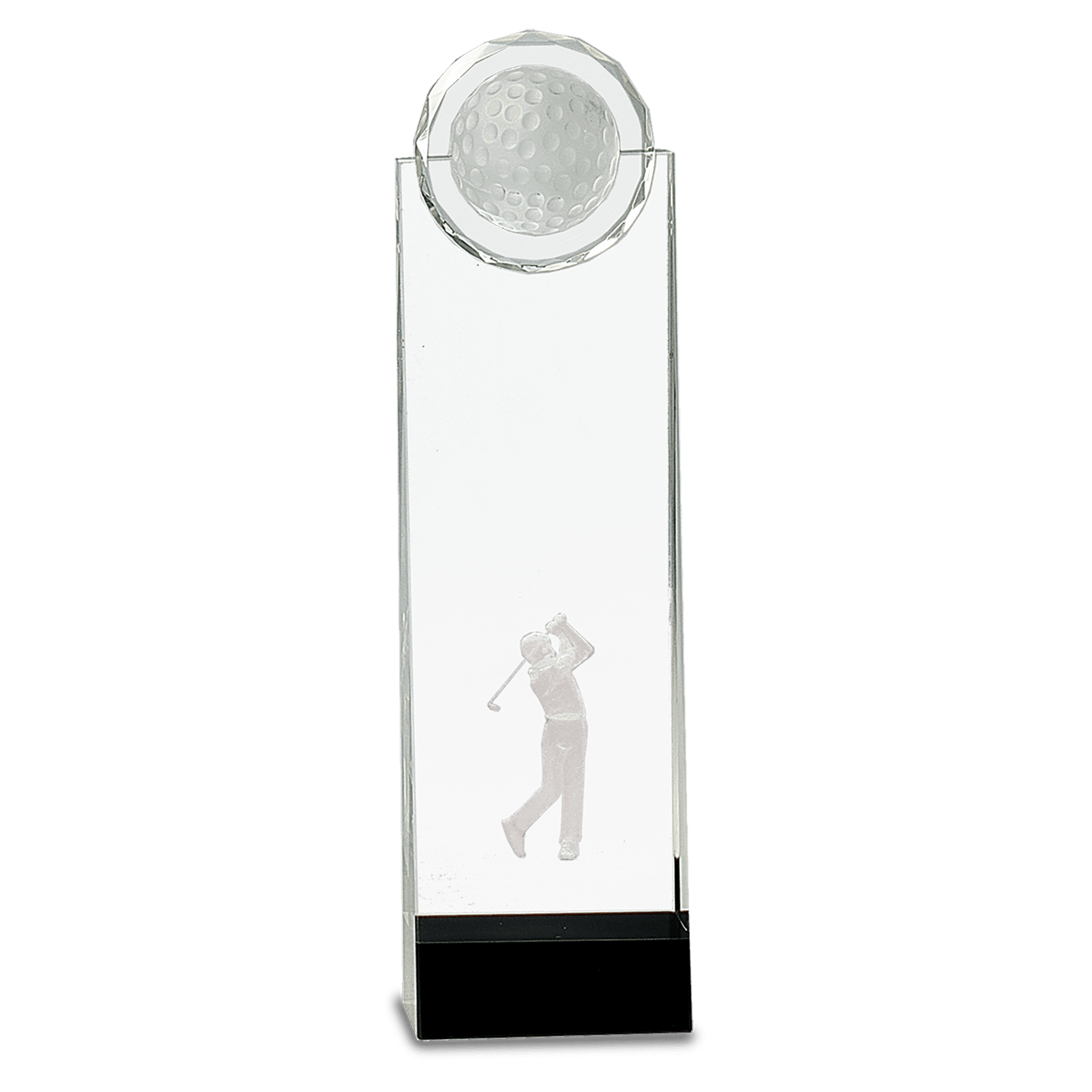 Crystal Standup with 3D Golfer - JDS