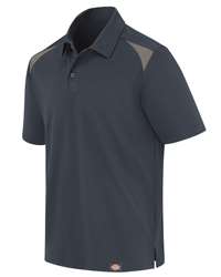 Dickies Unisex Team Performance Short Sleeve Work Shirt (Dark Navy/ Smoke) - LS66 - Austin Print Co.