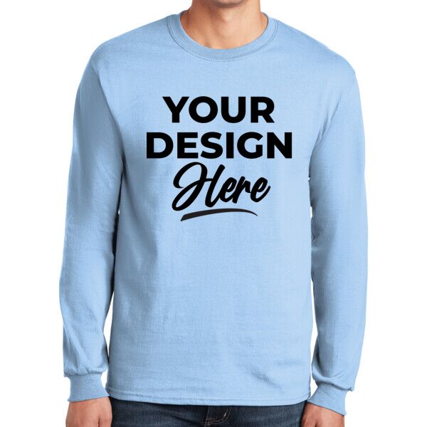 Gildan Ultra Cotton ® 100% US Cotton Long Sleeve T Shirt - Austin Print Co.