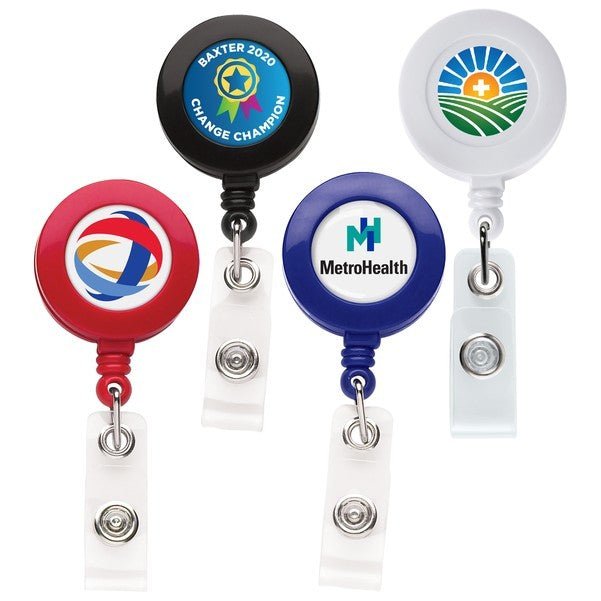 "Good" Round Retractable Badge Reel - STS Brand