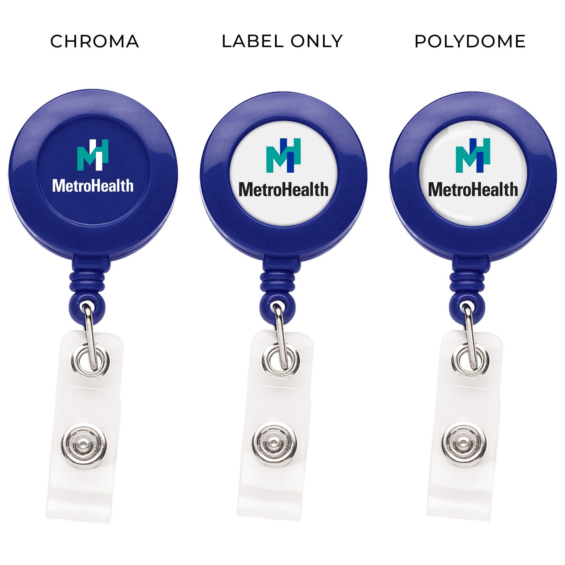 "Good" Round Retractable Badge Reel - STS Brand
