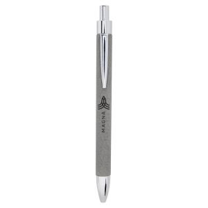 Gray Laserable Leatherette Pen - LP455 - Austin Print Co.