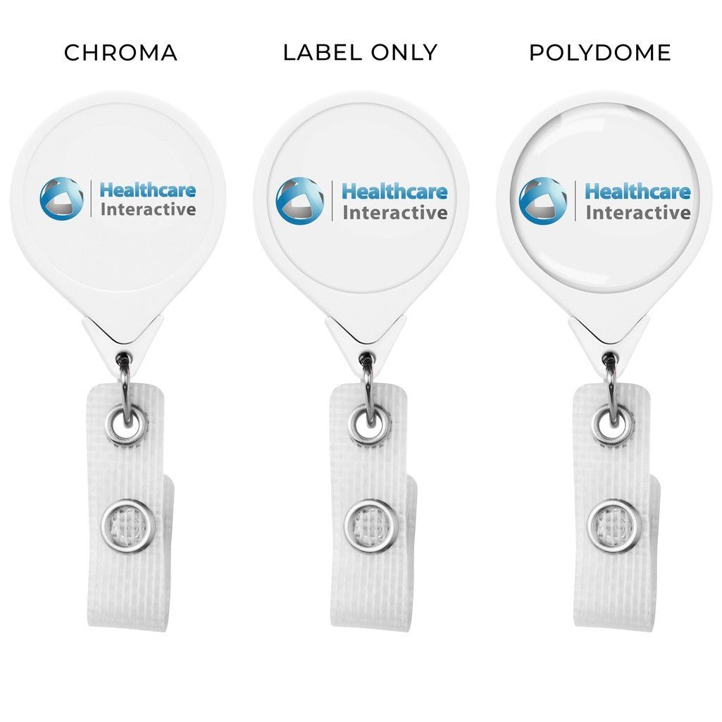 Jumbo Anti - Microbial Round Retractable Badge Reel - STS Brand