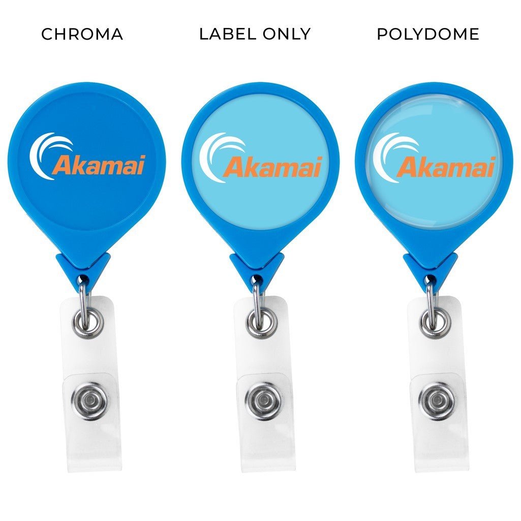 Jumbo Round Retractable Badge Reel with Alligator Clip - STS Brand