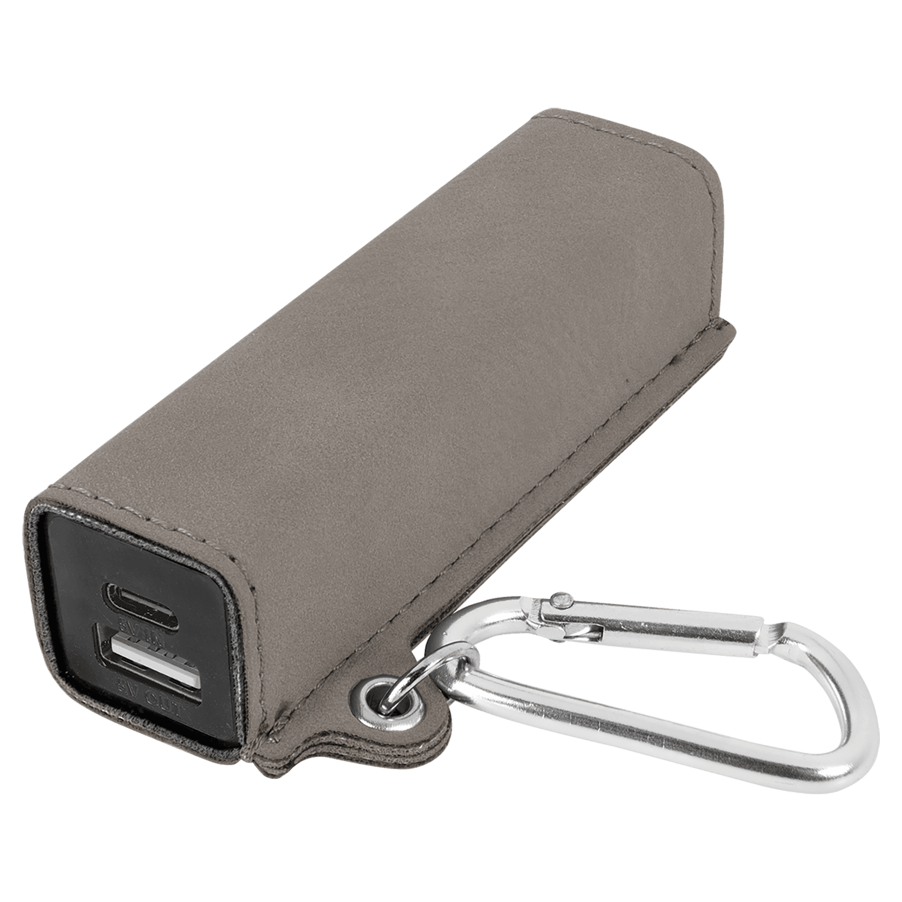 Laserable Leatherette 2200 mAh Power Bank with USB - C Cord - JDS