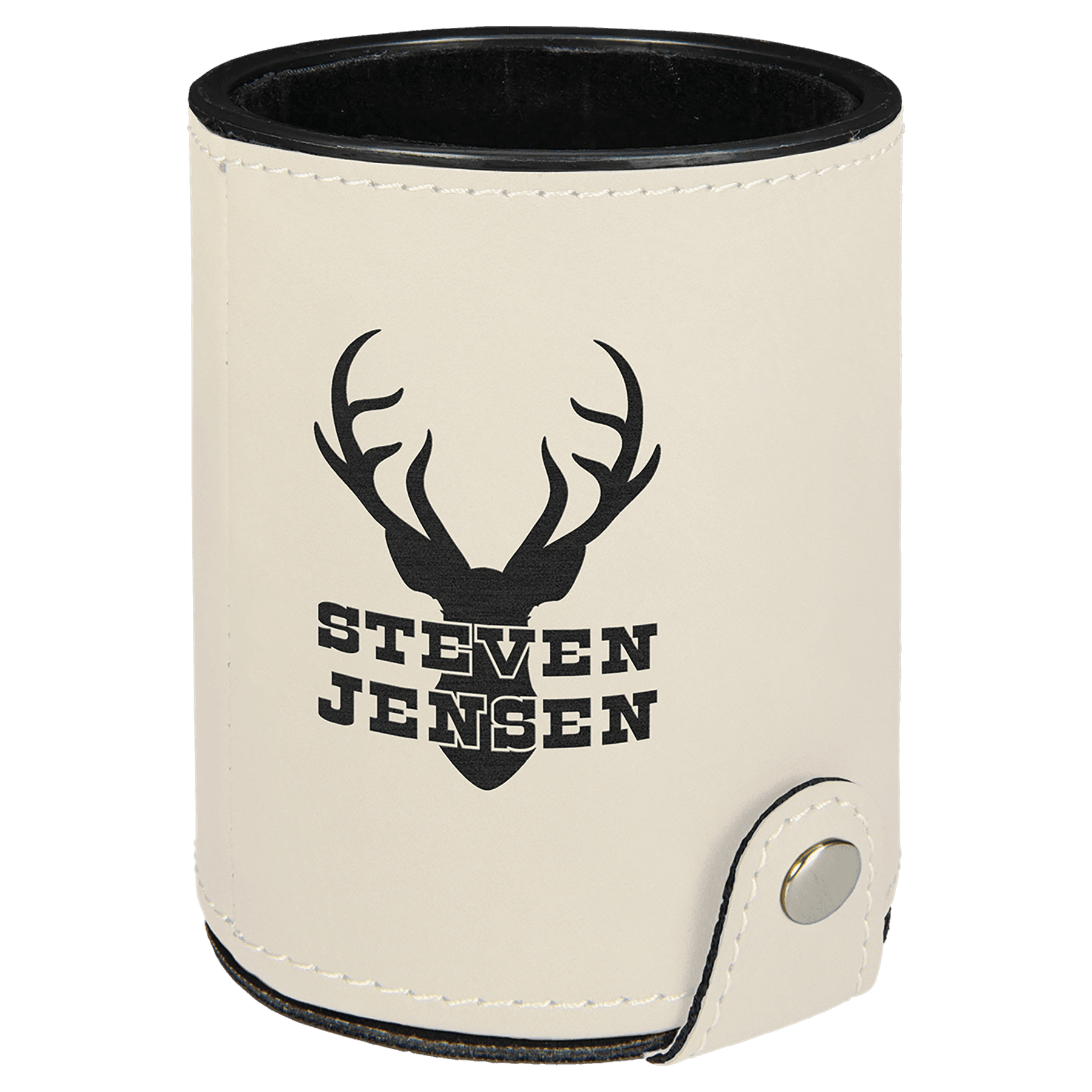Laserable Leatherette Dice Cup with 5 Dice - JDS