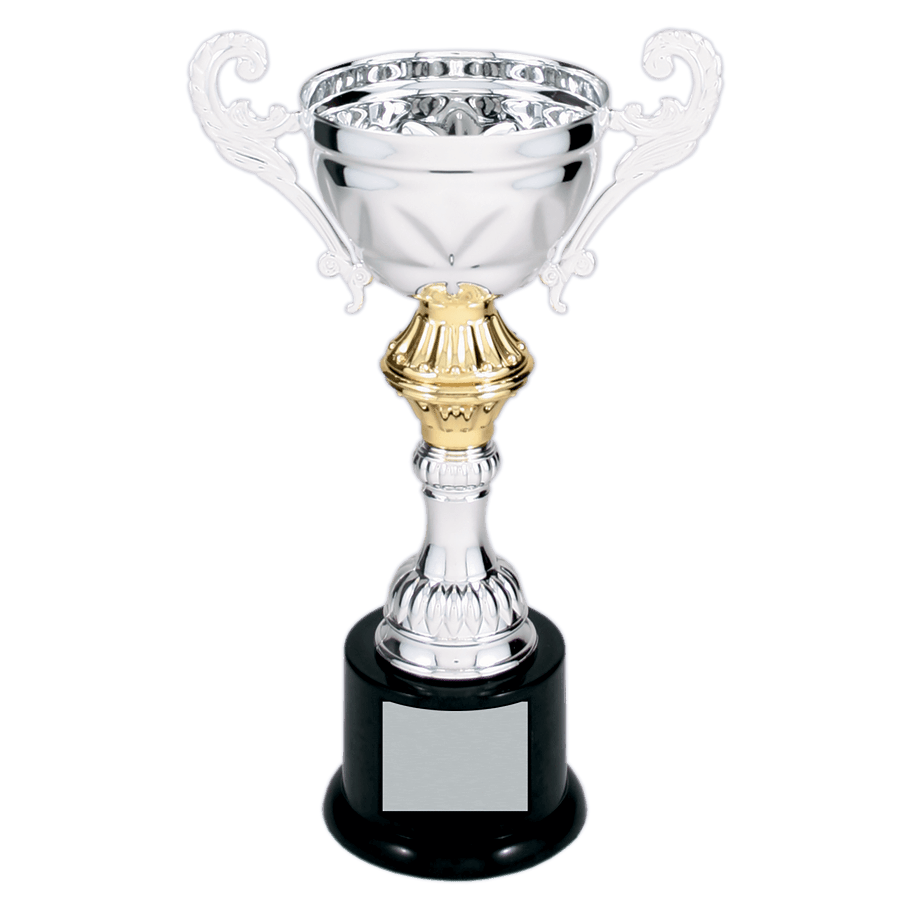 Lovat Cross Embossed Completed Metal Cup Trophy on Plastic Base - JDS