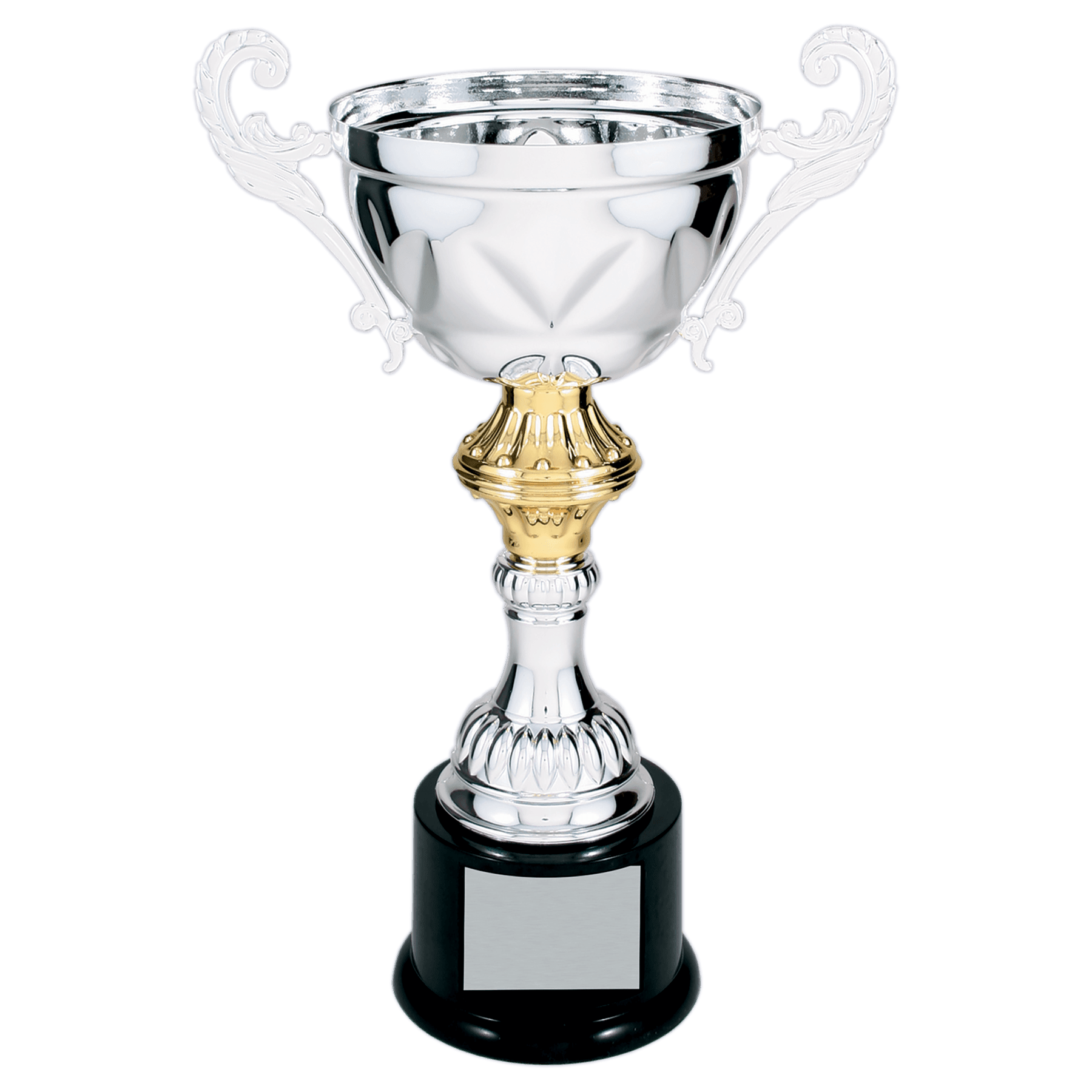 Lovat Cross Embossed Completed Metal Cup Trophy on Plastic Base - JDS