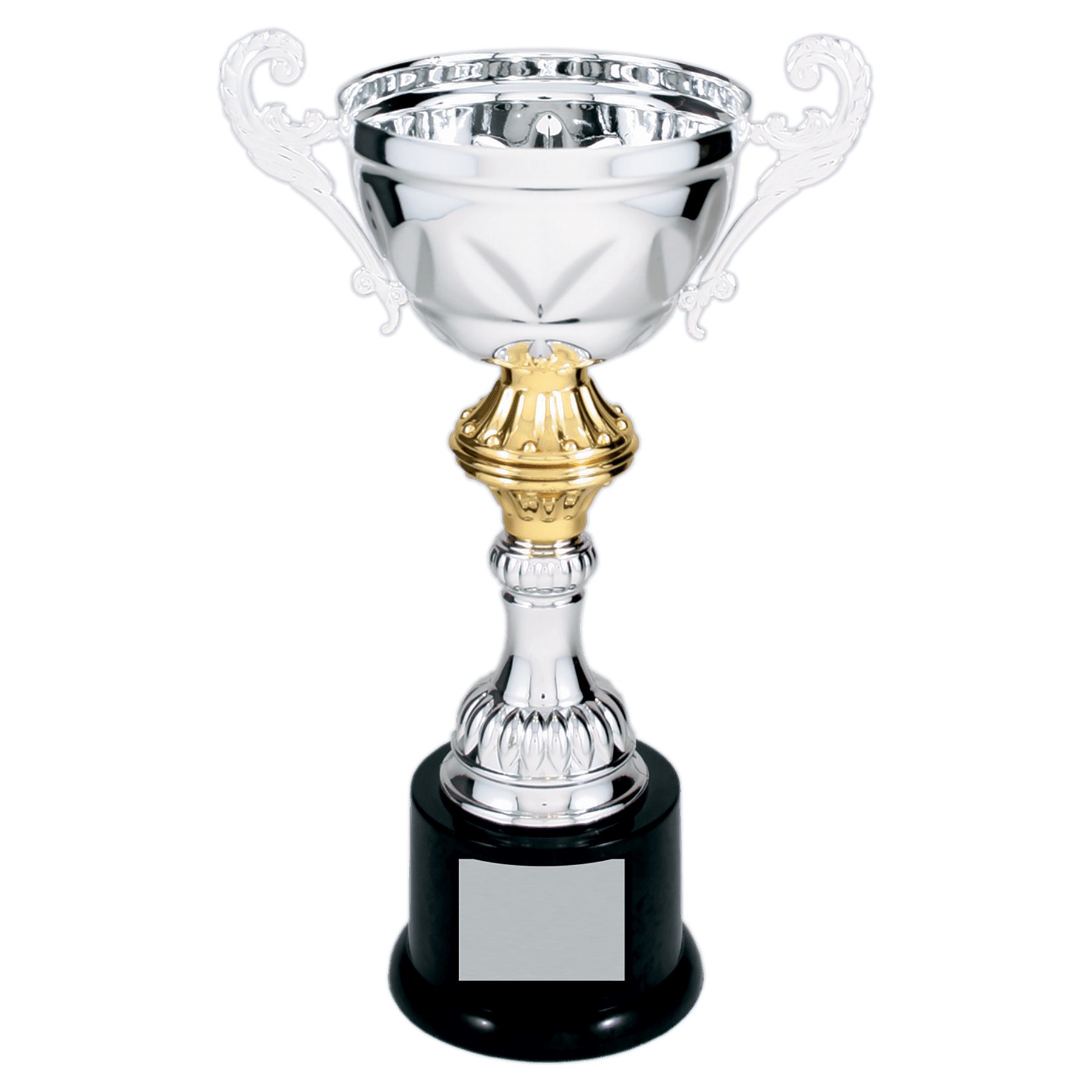 Lovat Cross Embossed Completed Metal Cup Trophy on Plastic Base - JDS