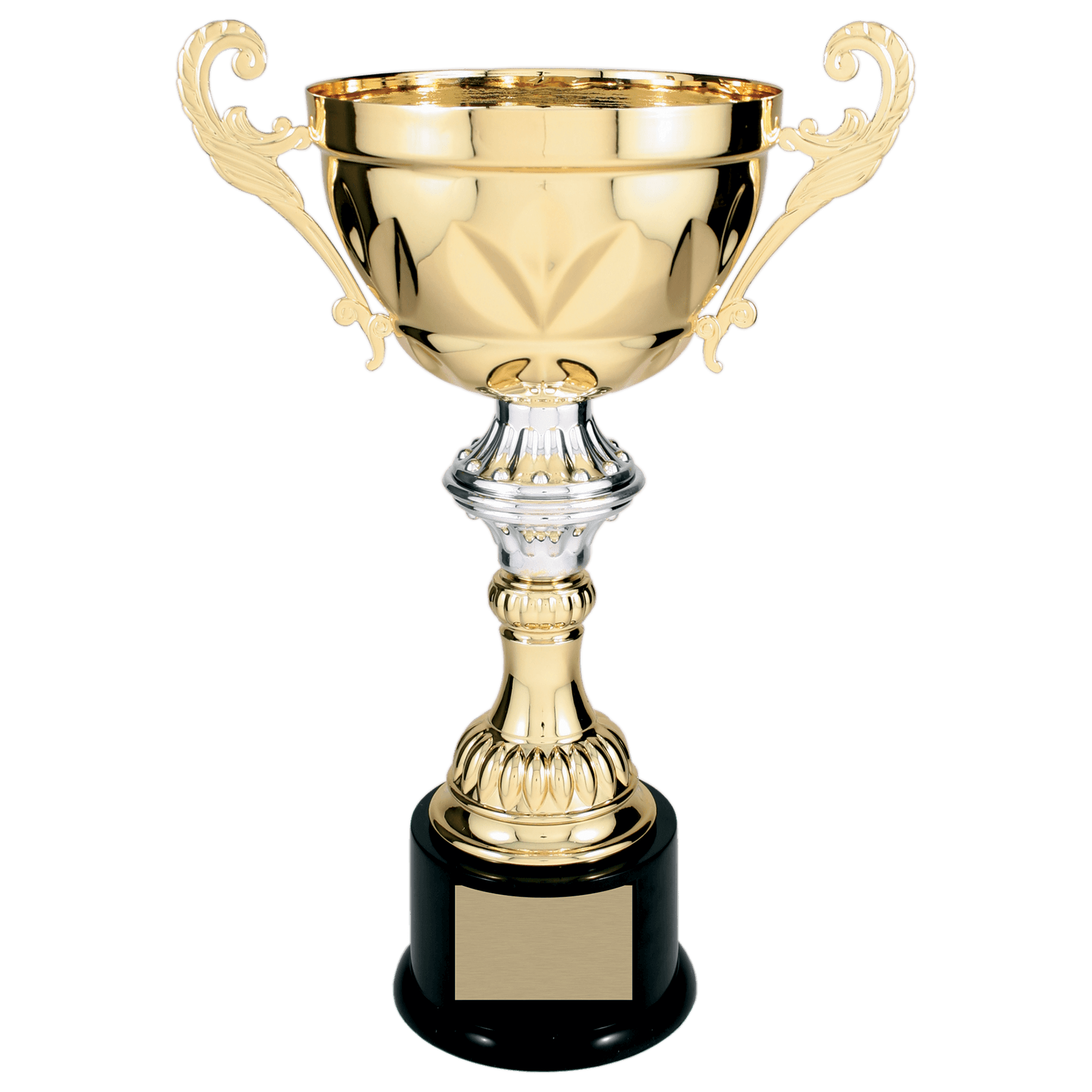 Lovat Cross Embossed Completed Metal Cup Trophy on Plastic Base - JDS