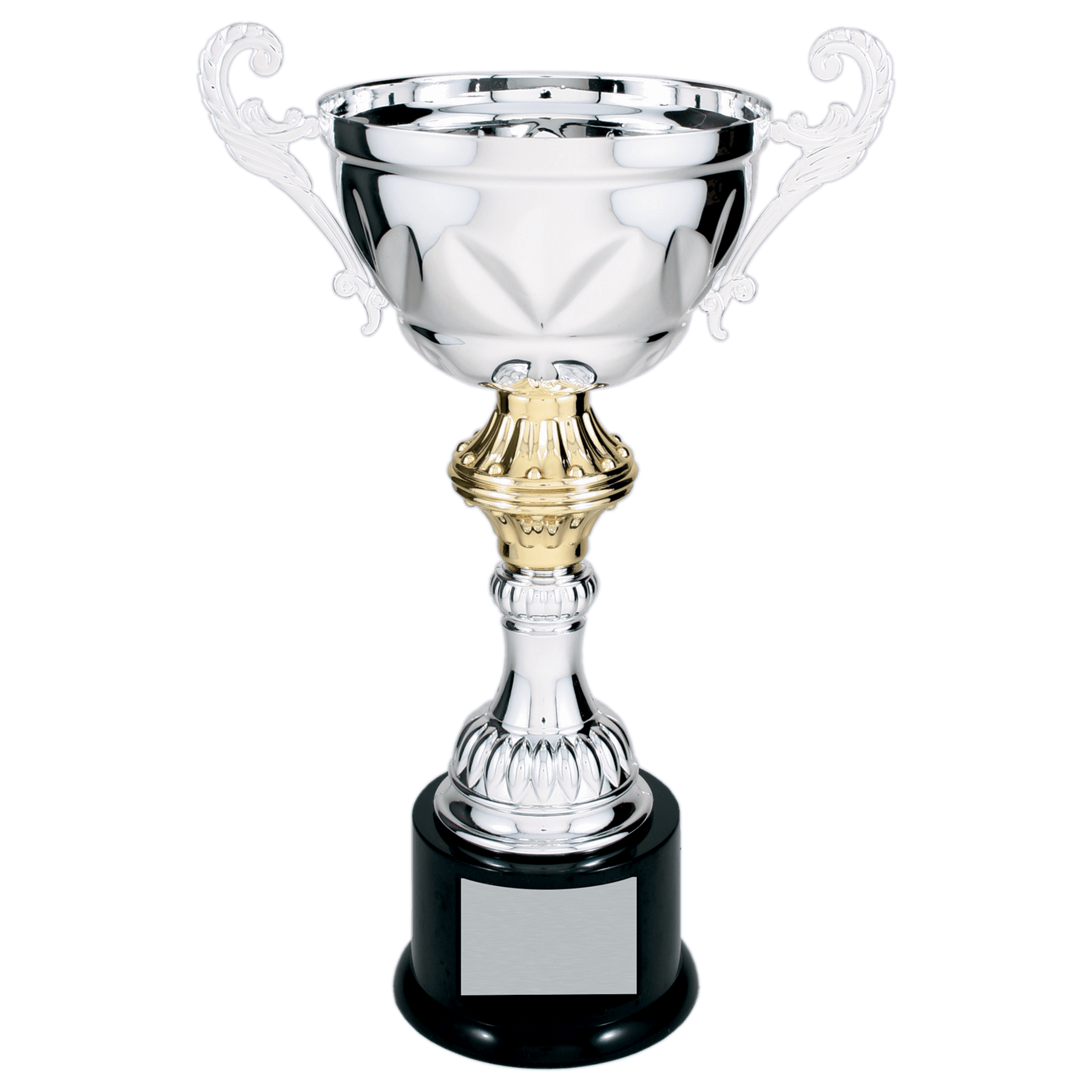 Lovat Cross Embossed Completed Metal Cup Trophy on Plastic Base - JDS