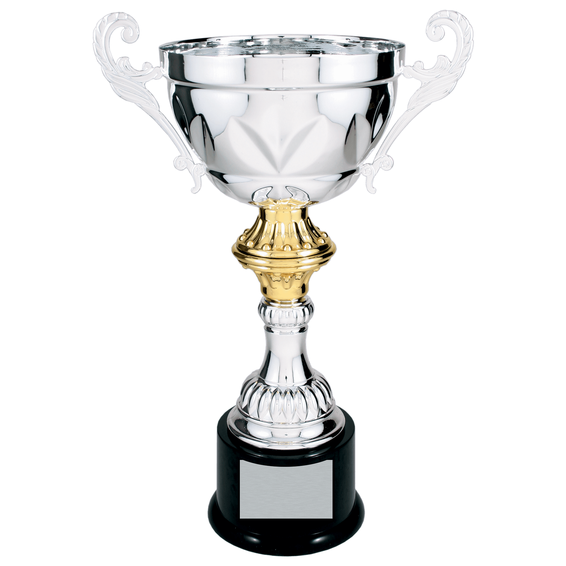 Lovat Cross Embossed Completed Metal Cup Trophy on Plastic Base - JDS