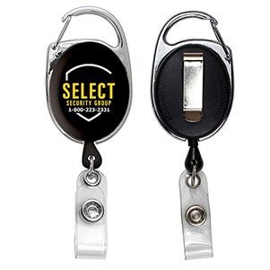 "Oberlin" Retractable Carabiner Style Badge Reel & Badge Holder - STS Brand