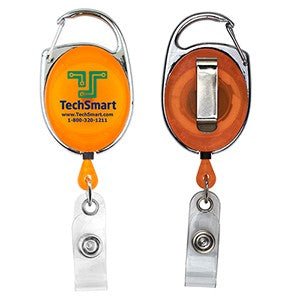 "Oberlin" Retractable Carabiner Style Badge Reel & Badge Holder - STS Brand