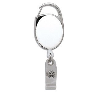 "Oberlin" Retractable Carabiner Style Badge Reel & Badge Holder - STS Brand