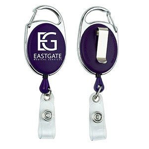 "Oberlin" Retractable Carabiner Style Badge Reel & Badge Holder - STS Brand