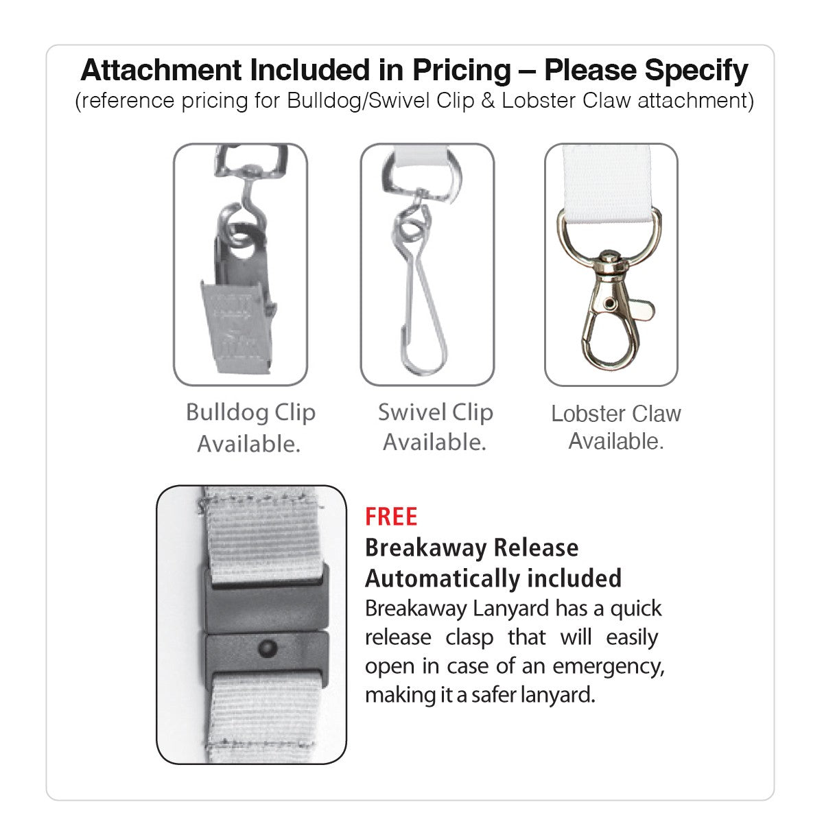 "PALMER" 3/4" Silkscreen Lanyard with FREE Breakaway Safety Release - Austin Print Co