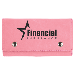 Pink Laserable Leatherette Card & Dice Set - GFT1036 - Austin Print Co.