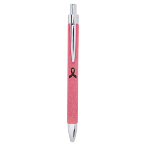 Pink Laserable Leatherette Pen - LP458 - Austin Print Co.