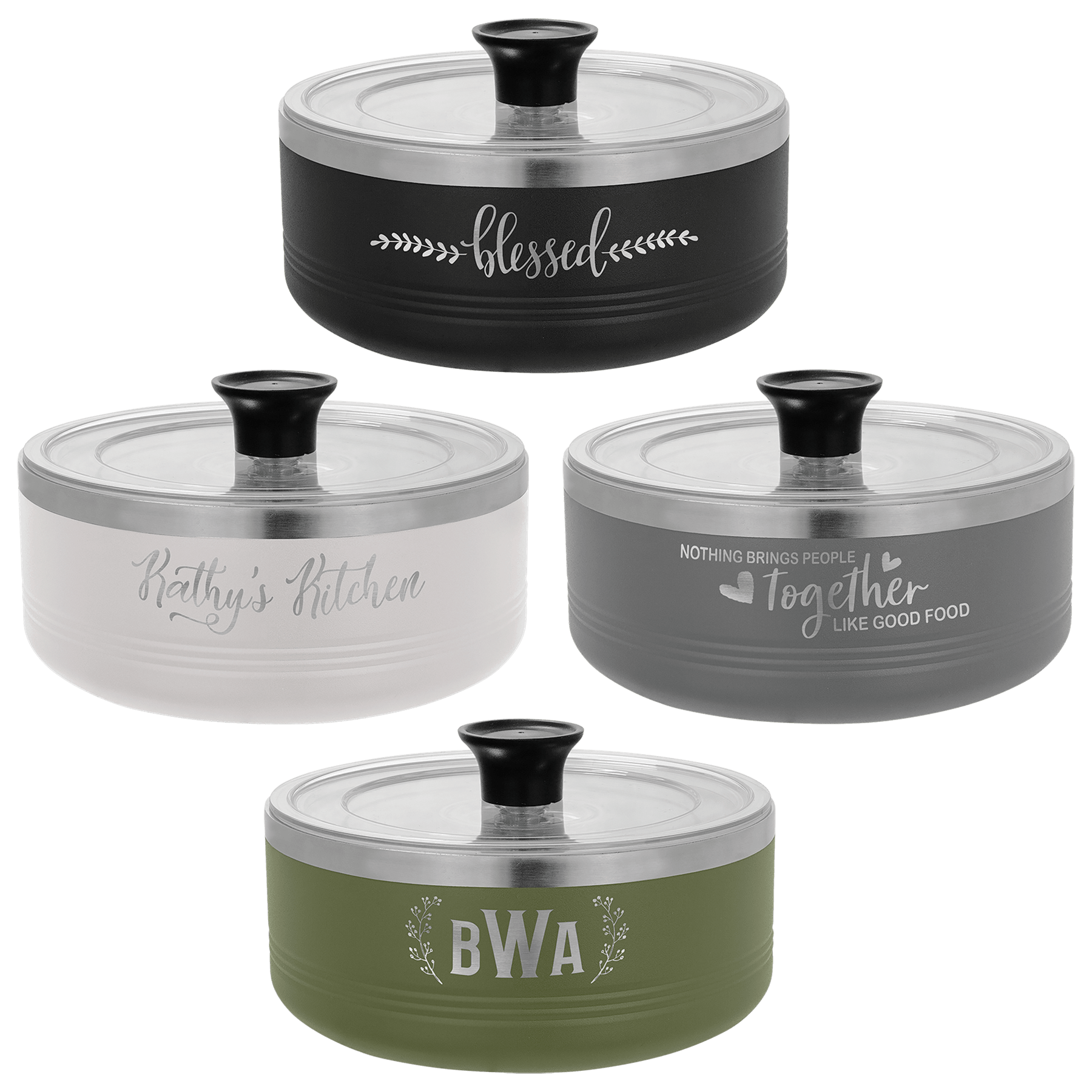 Polar Camel 1 1/4 Quart Serving Bowl with Lid - JDS