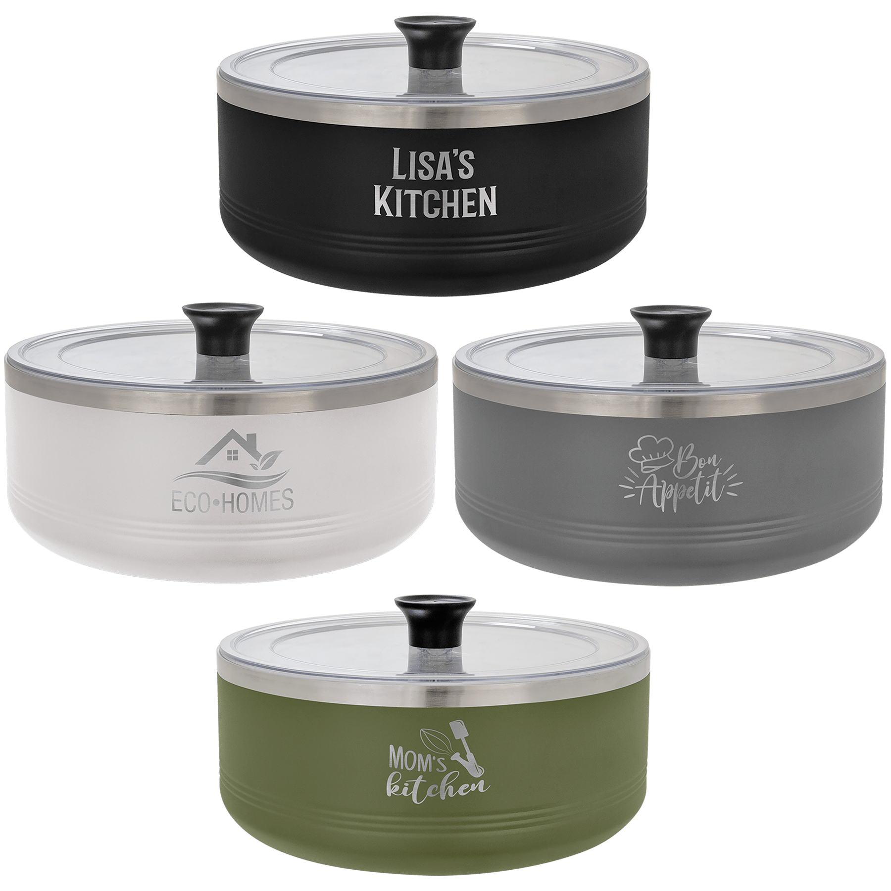 Polar Camel 3 Quart Serving Bowl with Lid - JDS