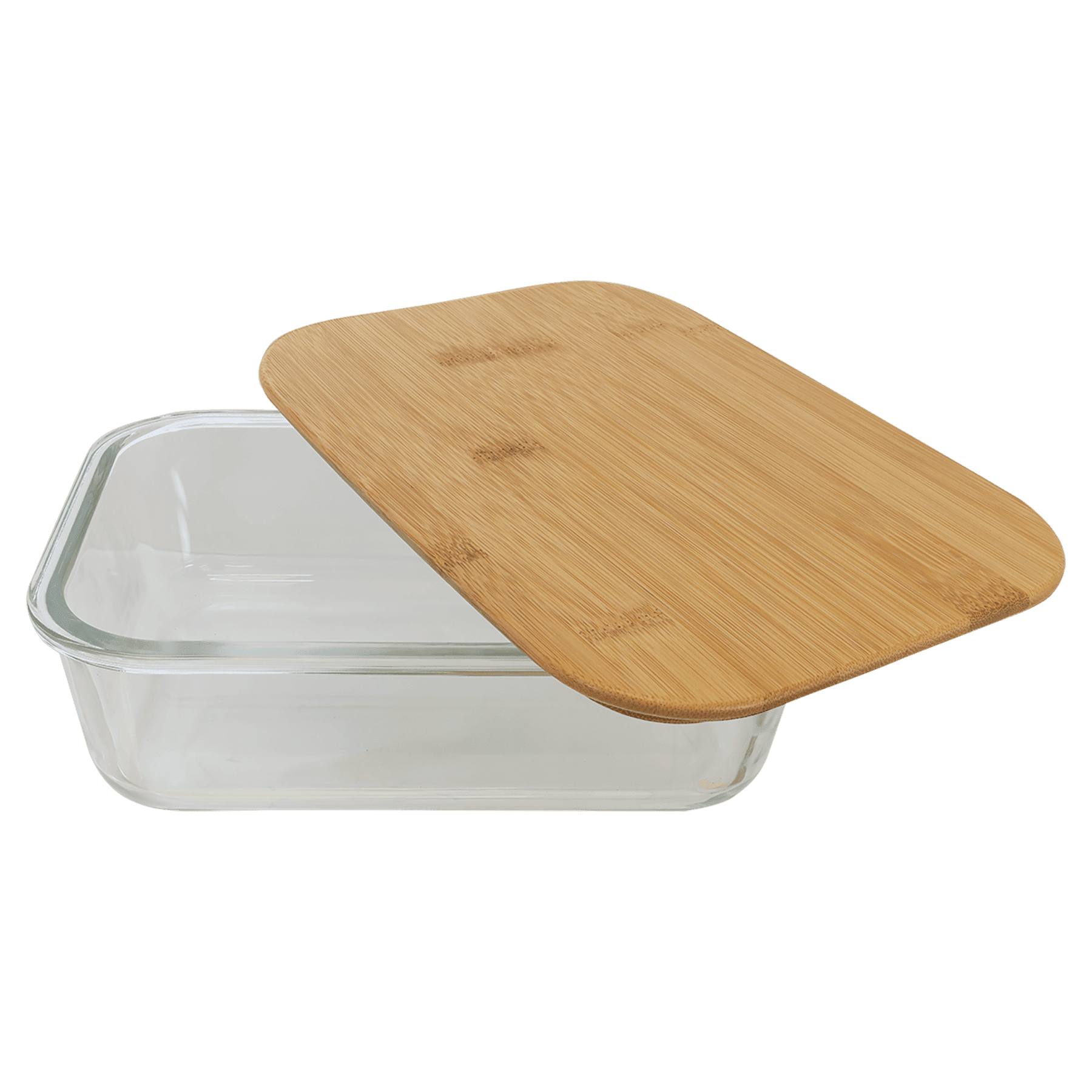 Rectangle Glass Container with Bamboo Lid - JDS