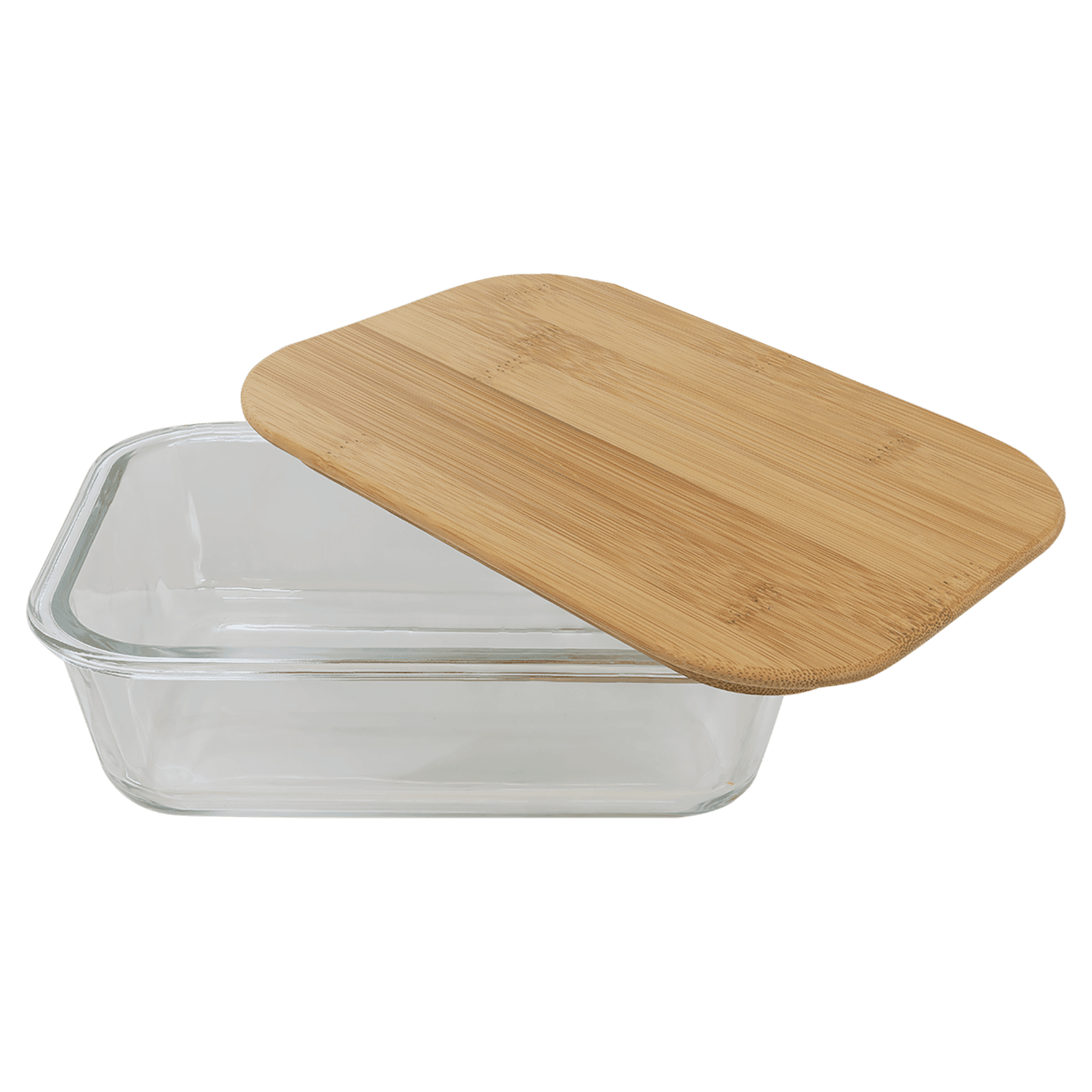 Rectangle Glass Container with Bamboo Lid - JDS
