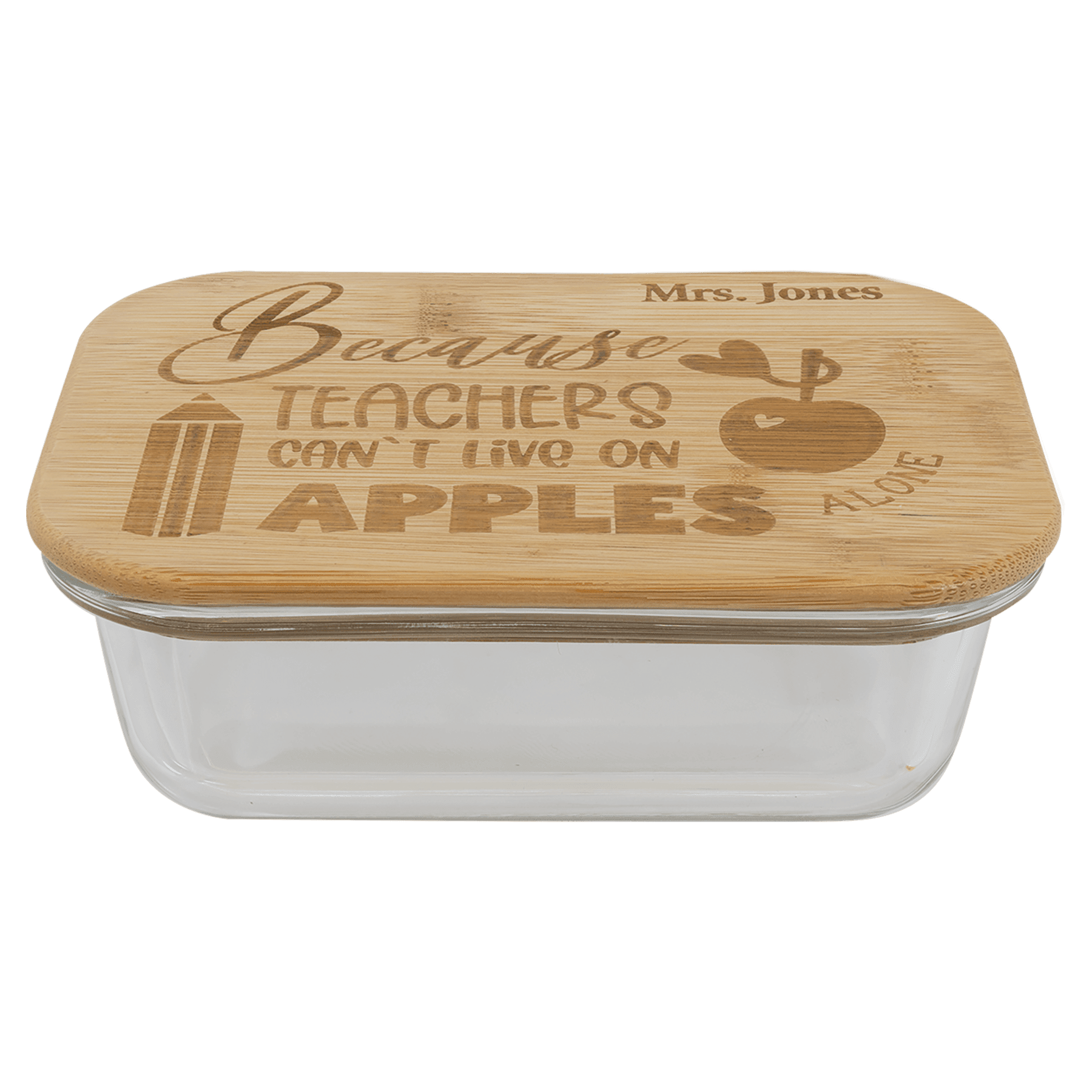 Rectangle Glass Container with Bamboo Lid - JDS
