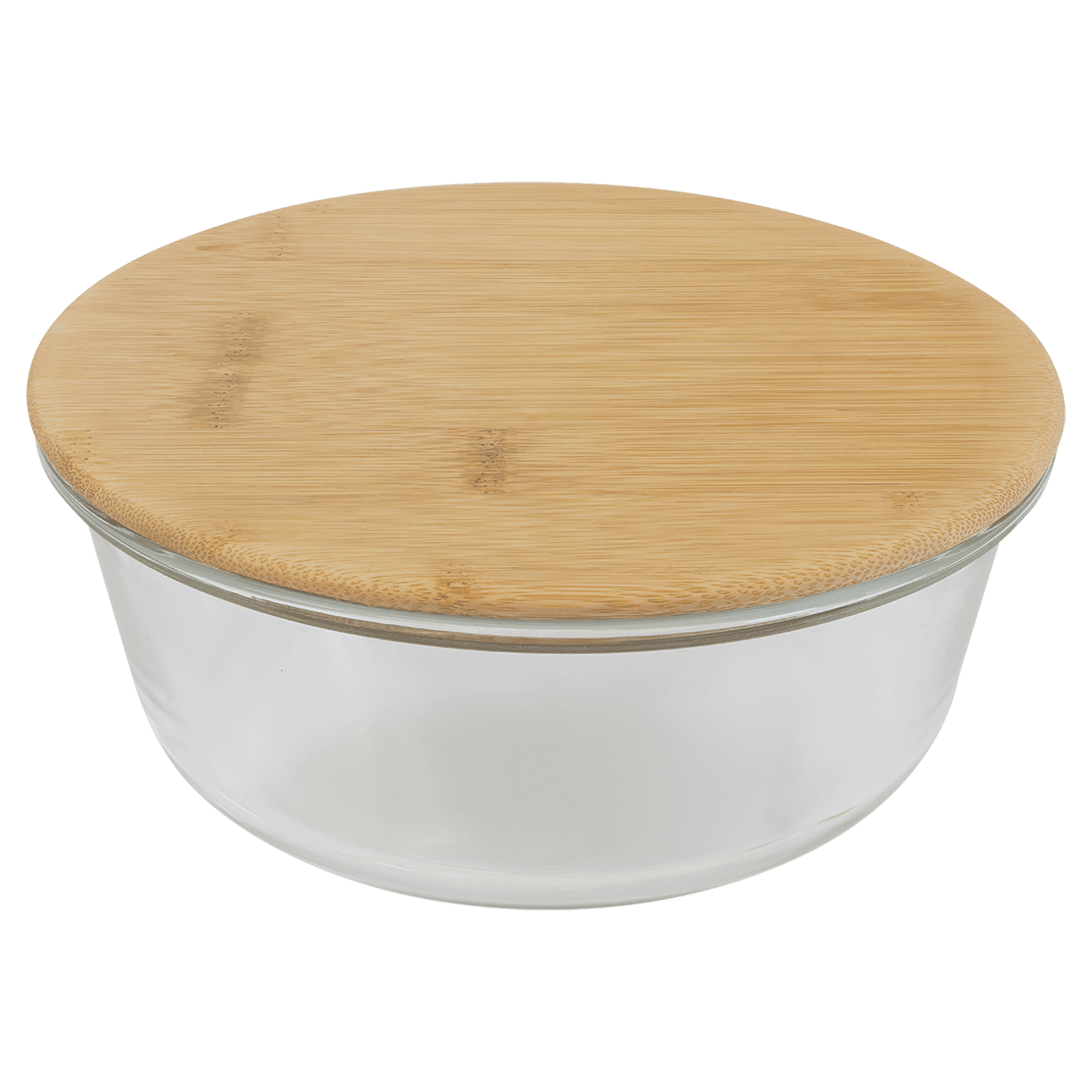 Round Glass Container with Bamboo Lid - JDS