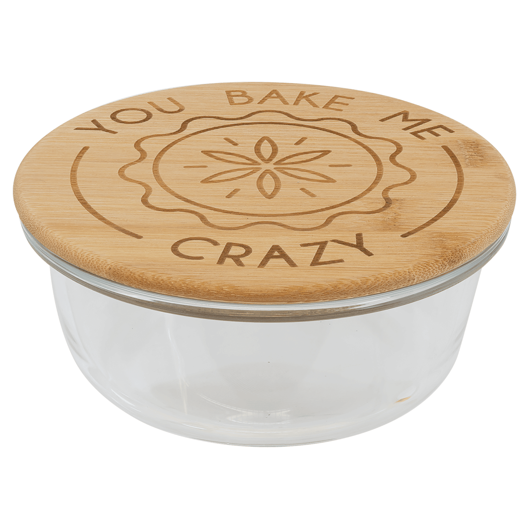 Round Glass Container with Bamboo Lid - JDS