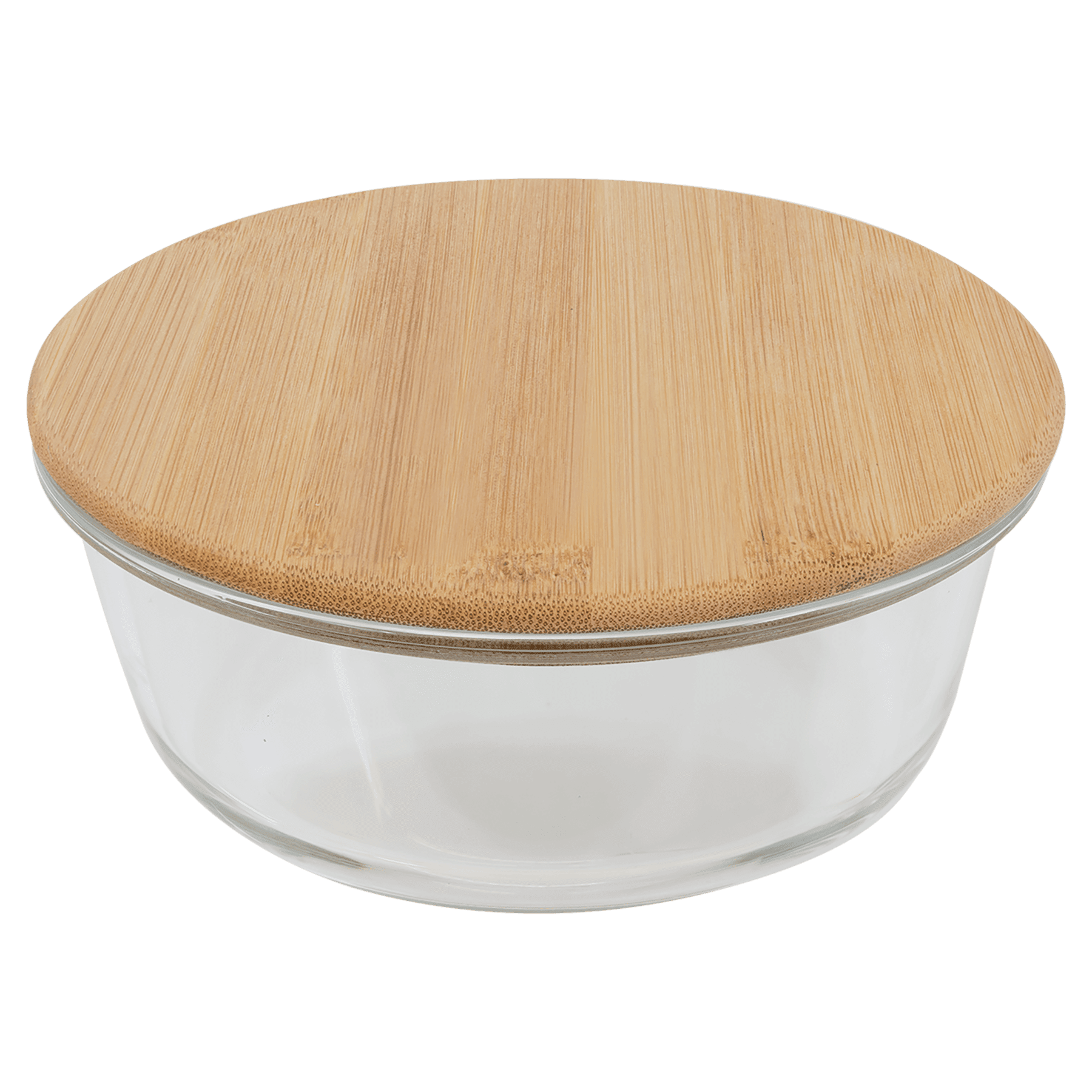Round Glass Container with Bamboo Lid - JDS