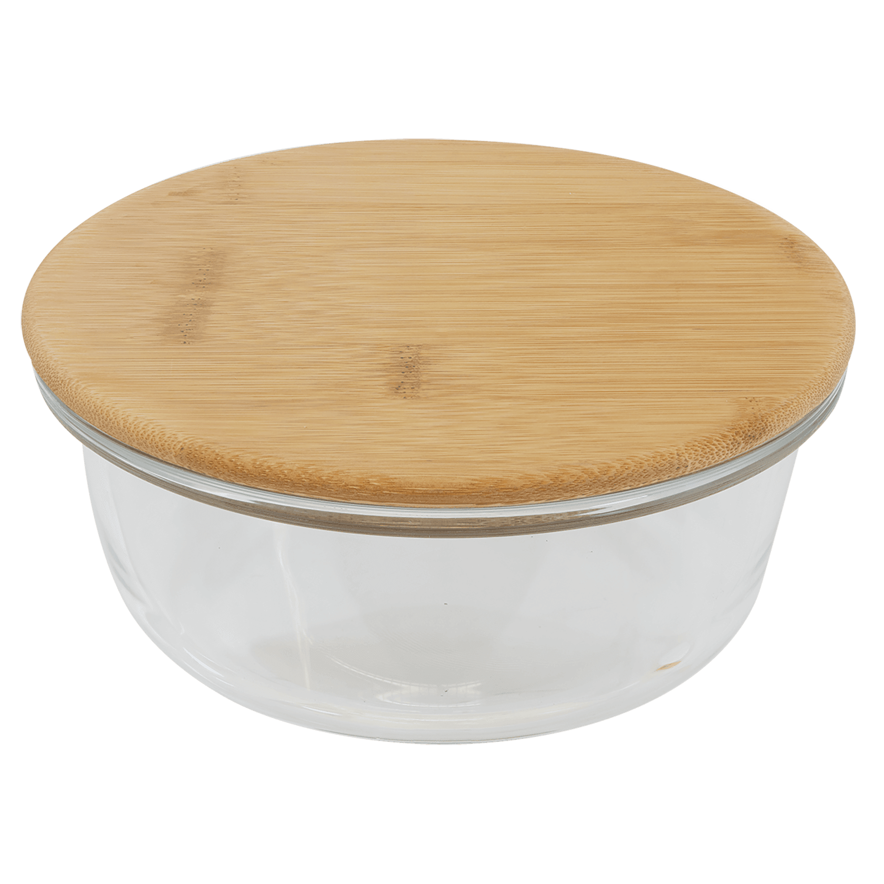 Round Glass Container with Bamboo Lid - JDS