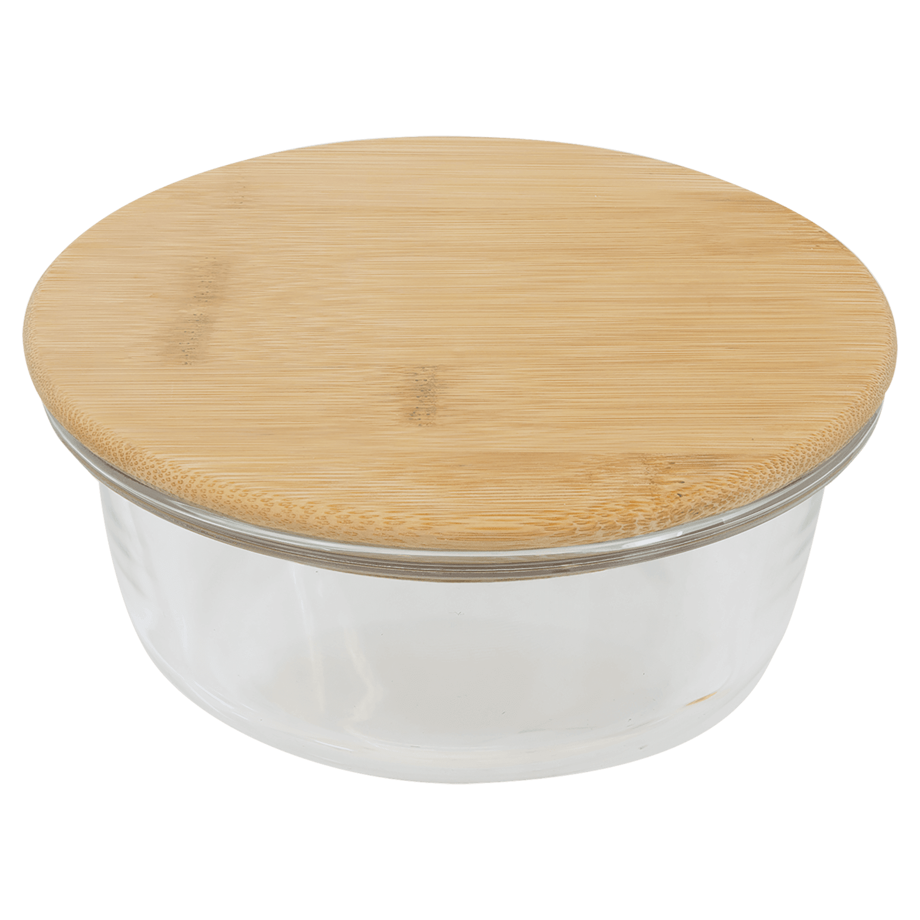 Round Glass Container with Bamboo Lid - JDS