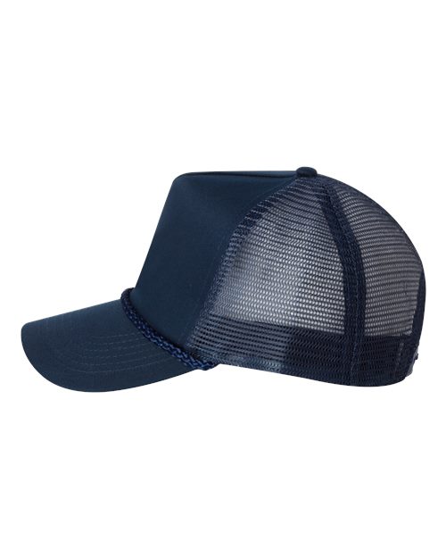 Same - Day Embroidered Hat – Valucap 8804H & Port Authority C608 | Black & Navy - Valucap