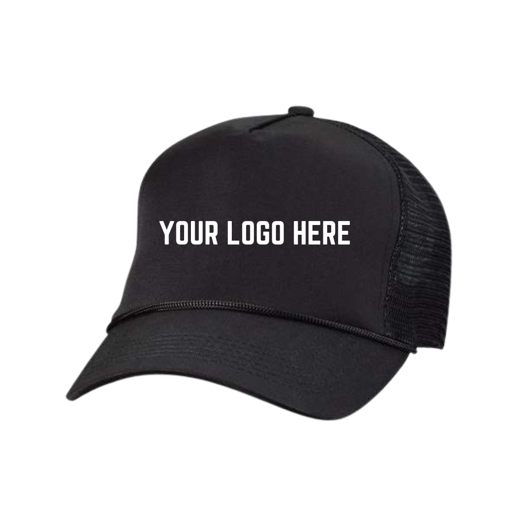 Same - Day Embroidered Hat – Valucap 8804H & Port Authority C608 | Black & Navy - Valucap