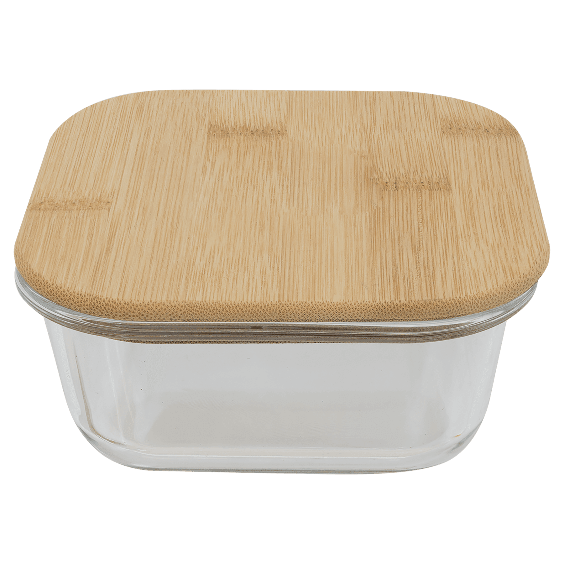 Square Glass Container with Bamboo Lid - JDS