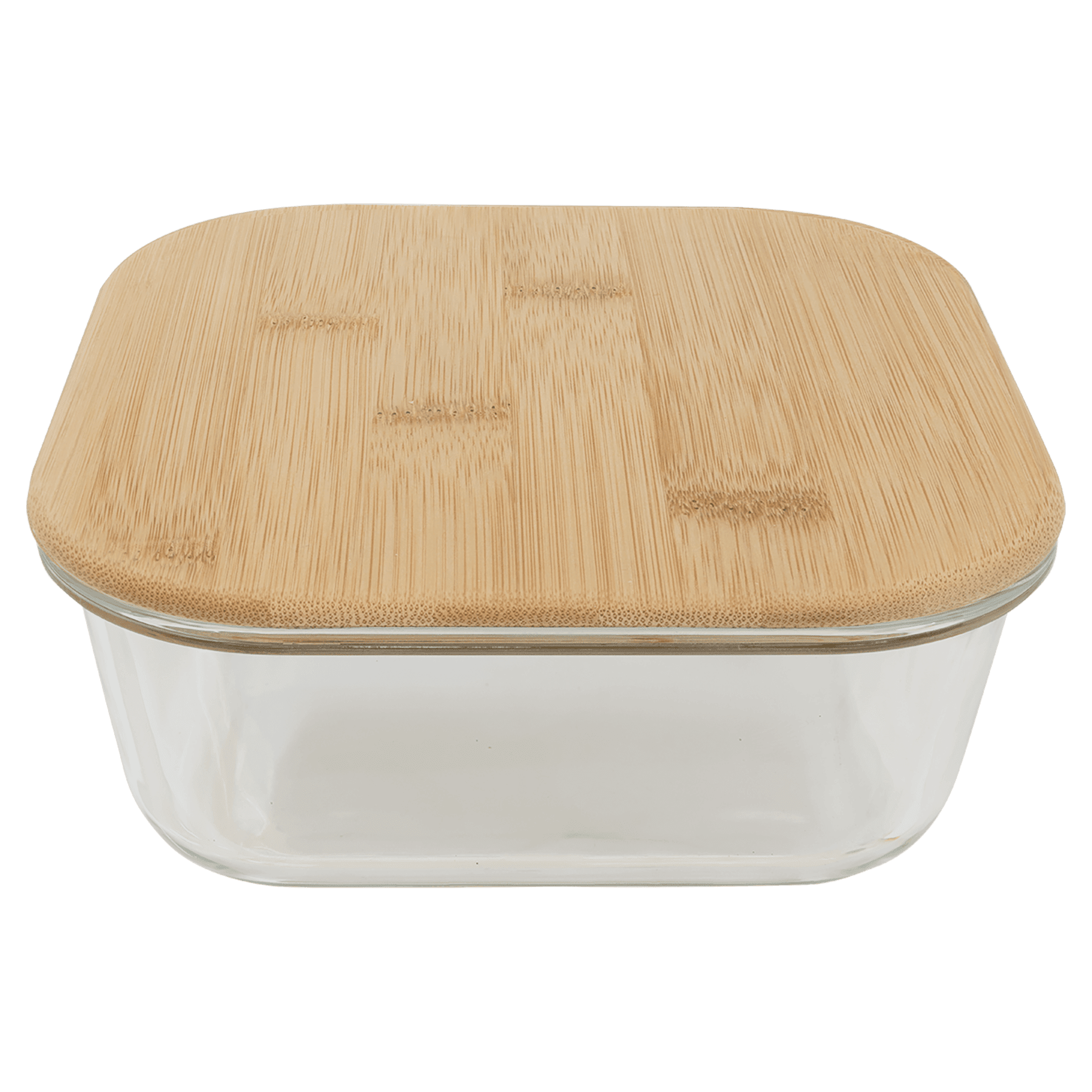 Square Glass Container with Bamboo Lid - JDS
