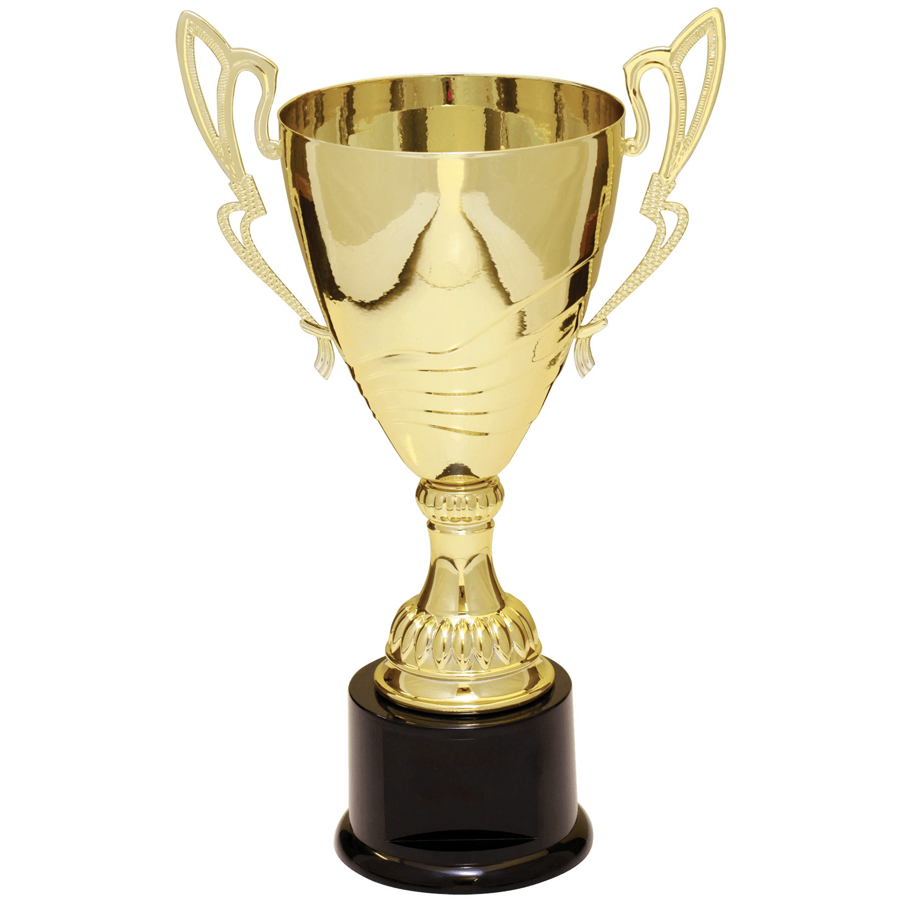 Stepped Completed Metal Cup Trophy on Plastic Base - JDS