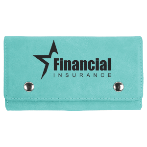 Teal Laserable Leatherette Card & Dice Set - GFT1040 - Austin Print Co.