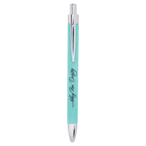 Teal Laserable Leatherette Pen - LP461 - Austin Print Co.